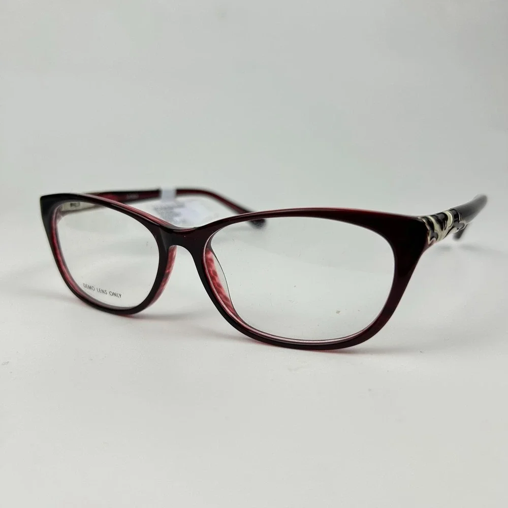 Designer Looks for Less FM16048 Women Eyeglasses Frame Wine Cat Eye 54-15-135 mm